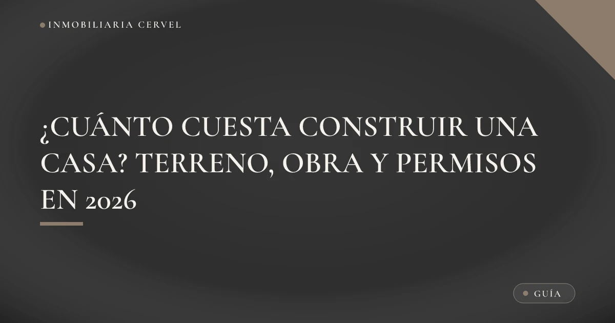 Ilustración sobre cuánto cuesta construir una casa, con el terreno, la obra y los permisos de construcción