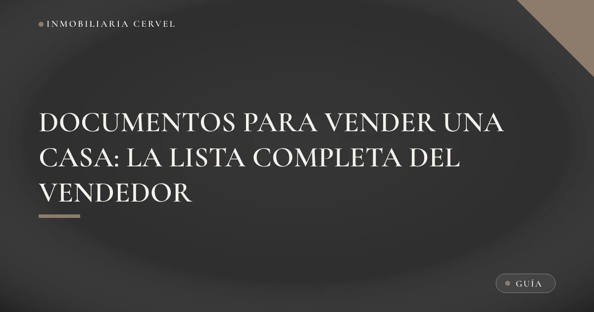 Ilustración de la carpeta de documentos para vender una casa, con escrituras, identificación y recibos